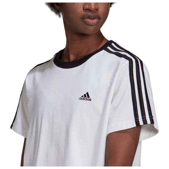 Adidas Γυναικεία κοντομάνικη μπλούζα Essentials 3-Stripes BF Tee